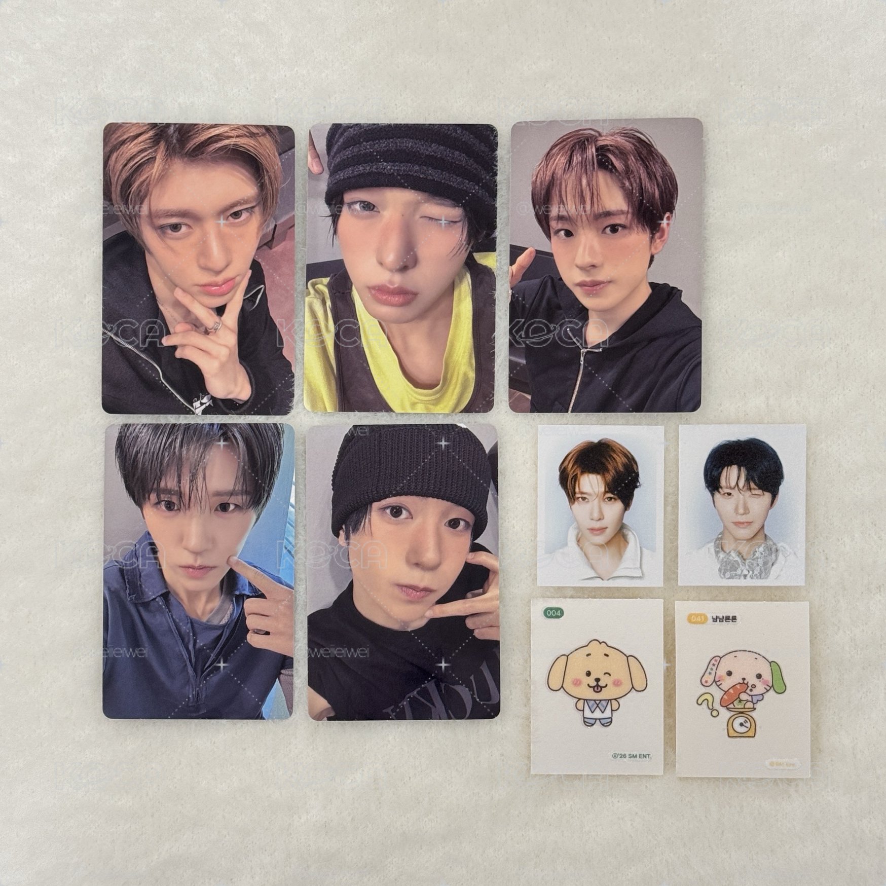 NCT WISH 特典證件照貼紙