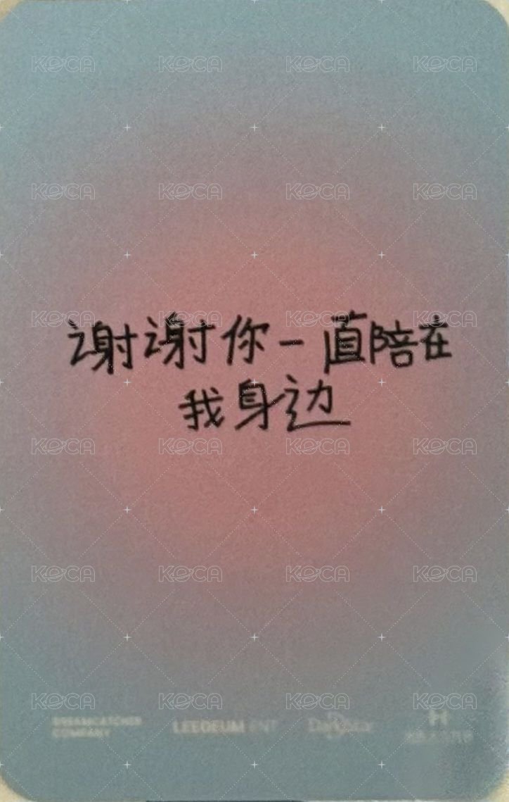 星動祉約 卡包 隨機卡  背面