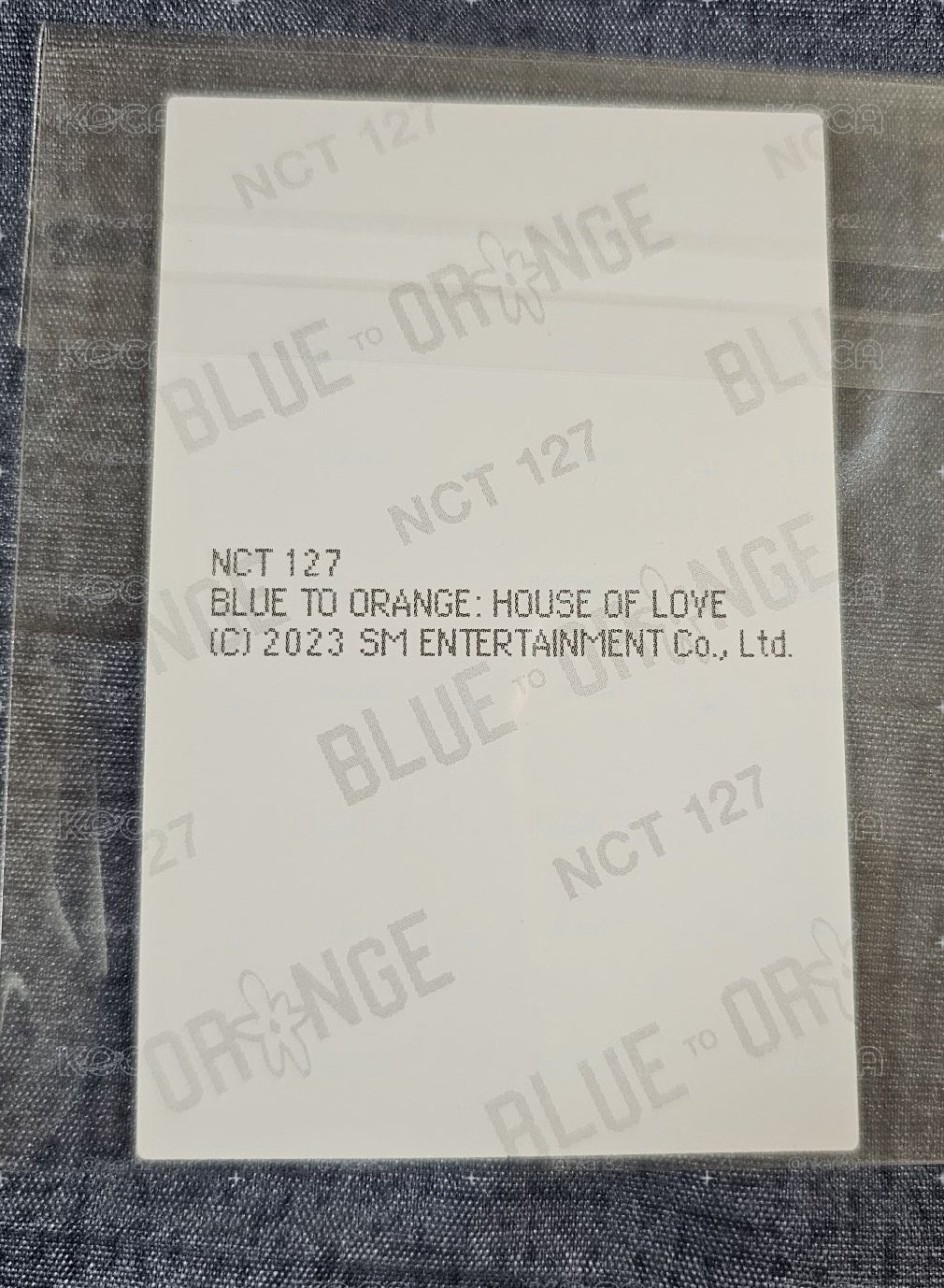 NCT127 Blue to Orange: House of Love JOHNNY 