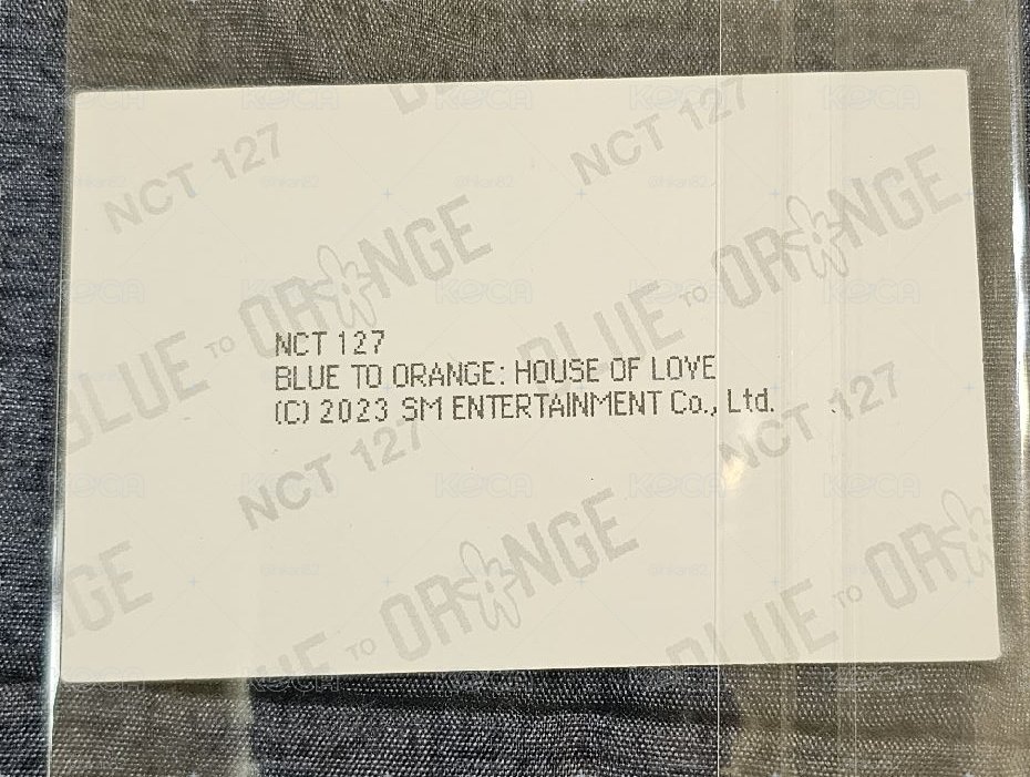 NCT127 Blue to Orange: House of Love JOHNNY 