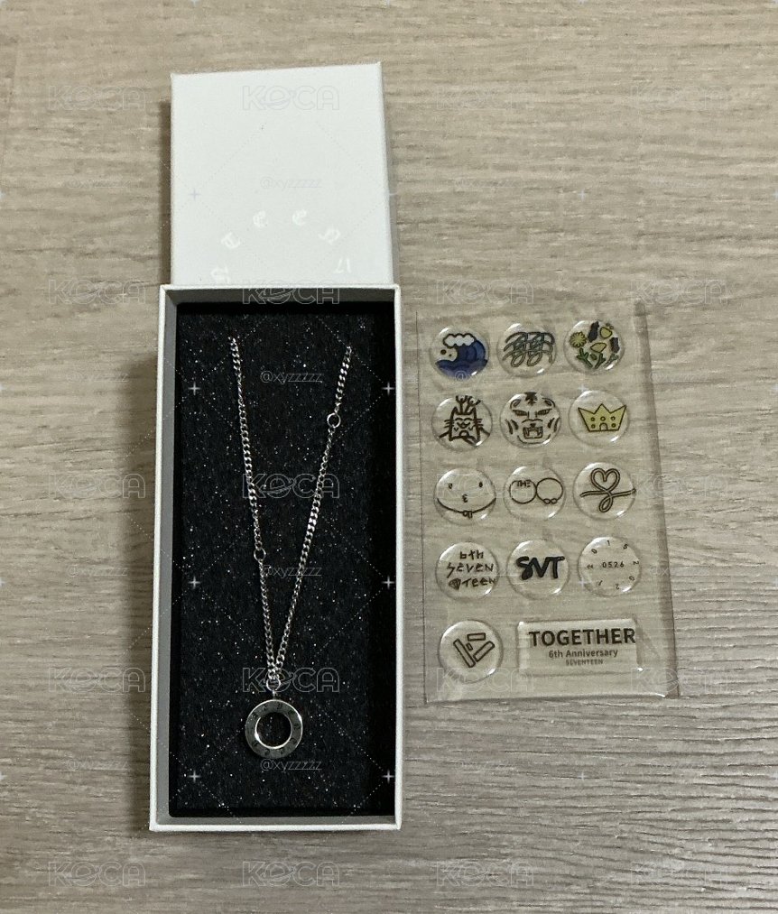 六週年項鍊含貼紙