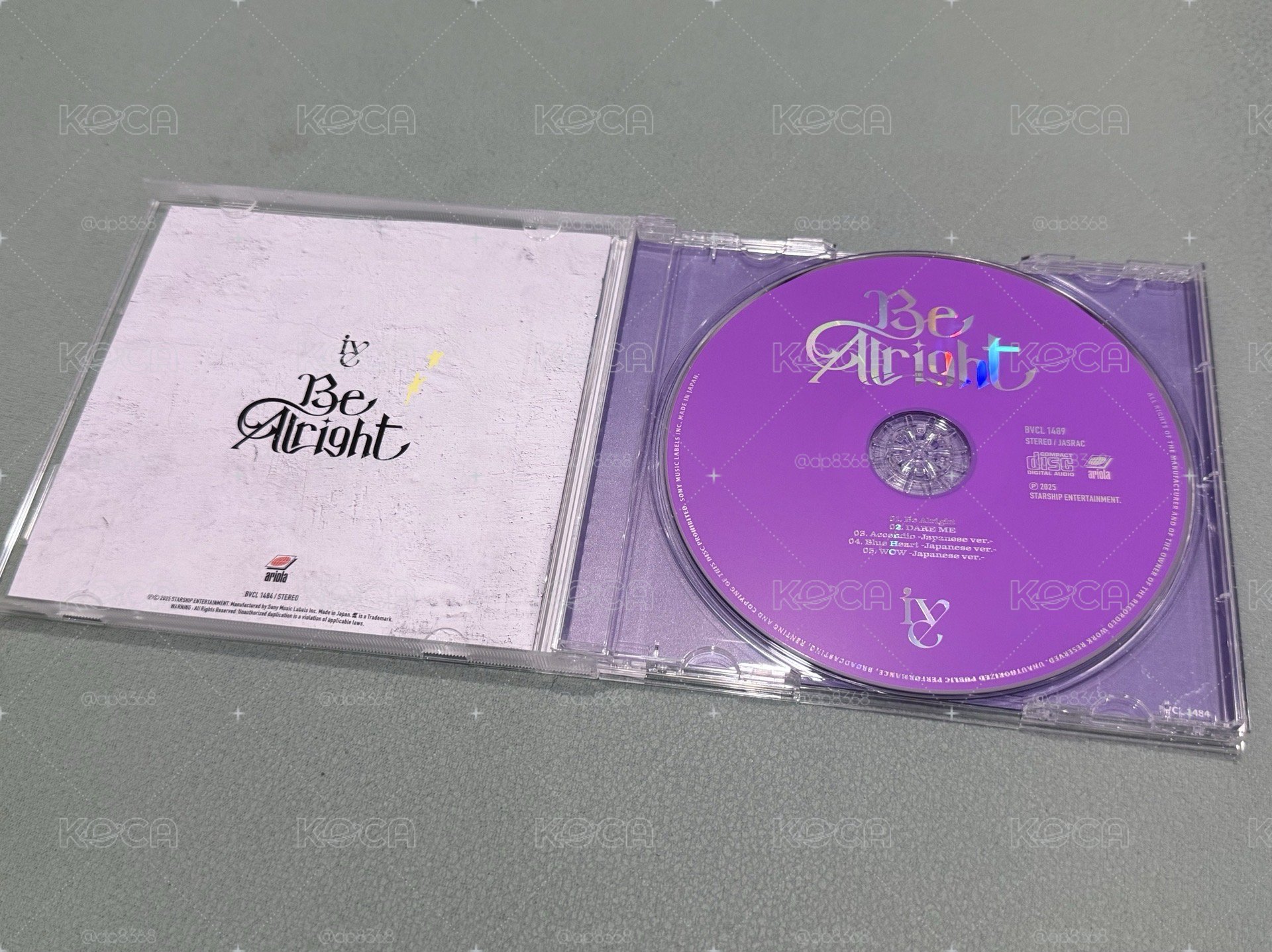 IVE Be Alright 通常盤已拆空專