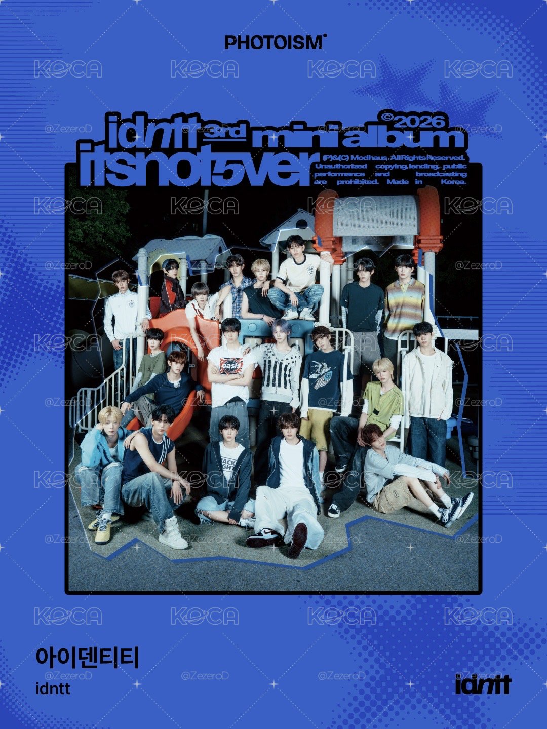 idntt X photoism 人生四格卡 代印 1組兩張