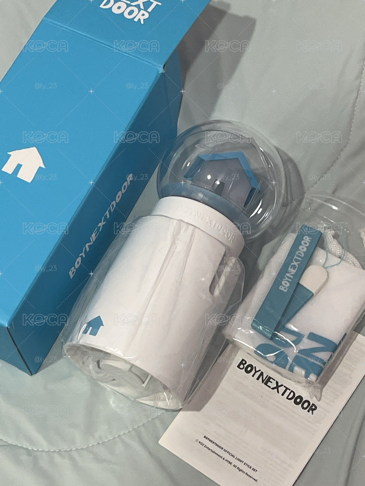 現貨 boynextdoor 全新手燈 有底座
