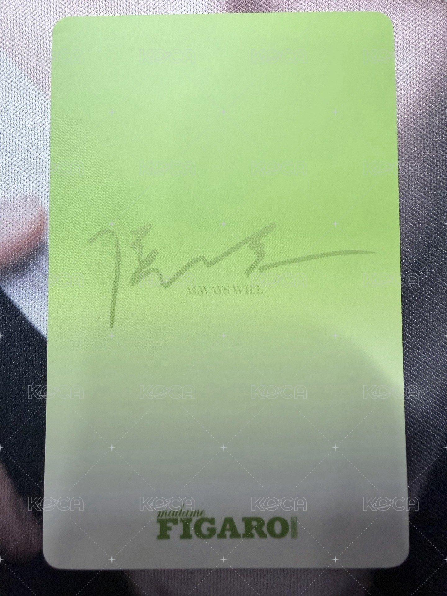 雜誌卡  背面