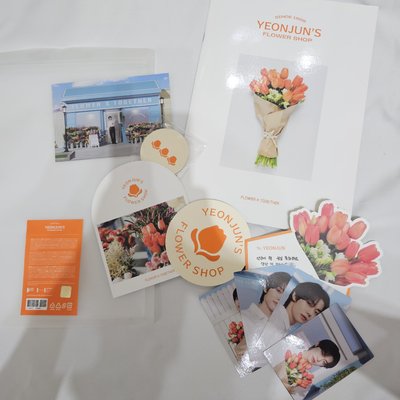 Yeonjun flower shop 生日禮照片組