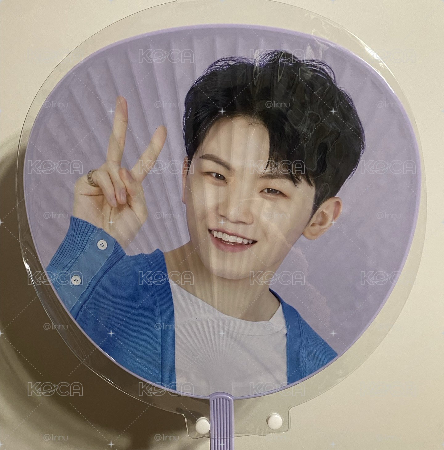 出清降價求售seventeen woozi 李知勳20’蛋巡 B ver. 扇子 