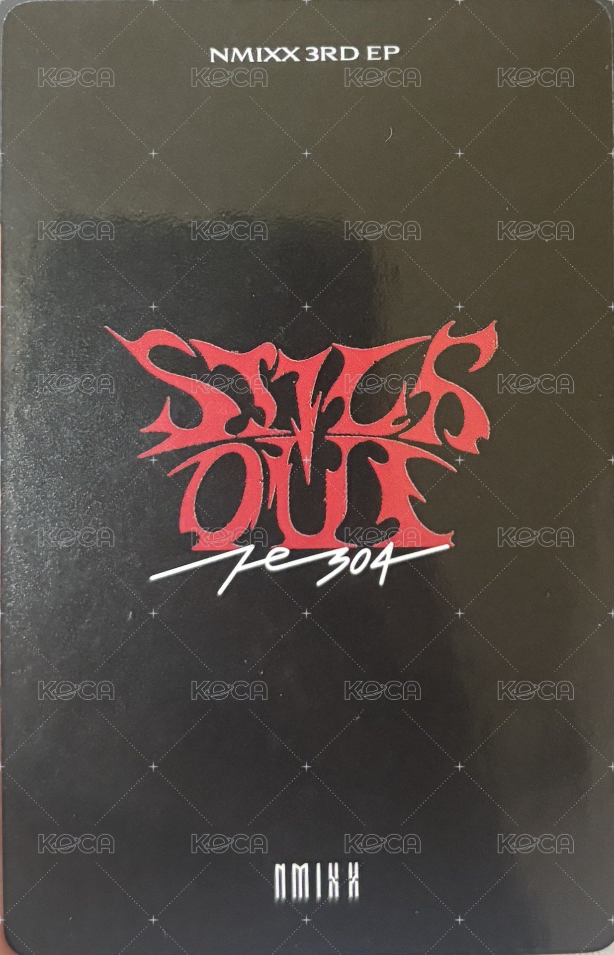 STICK OUT yzy 3.0 簽售卡 大小姐 嫄圭雙人 背面