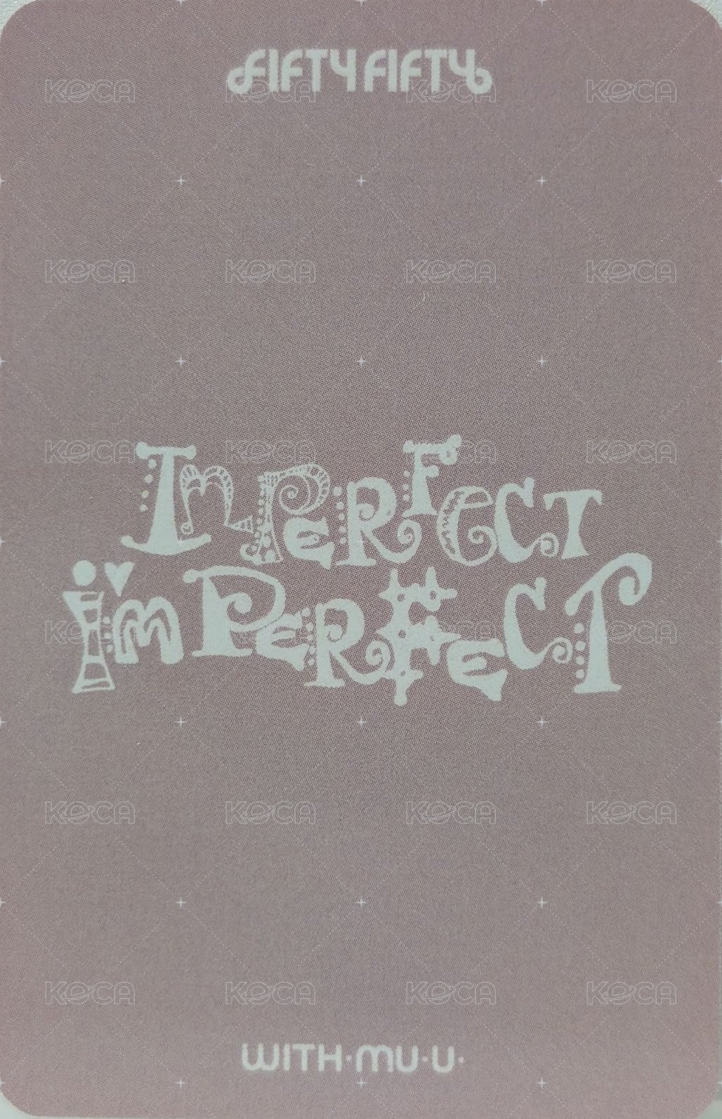 Imperfect-I'mperfect wm 1對1視訊 簽售卡 C ver. 背面