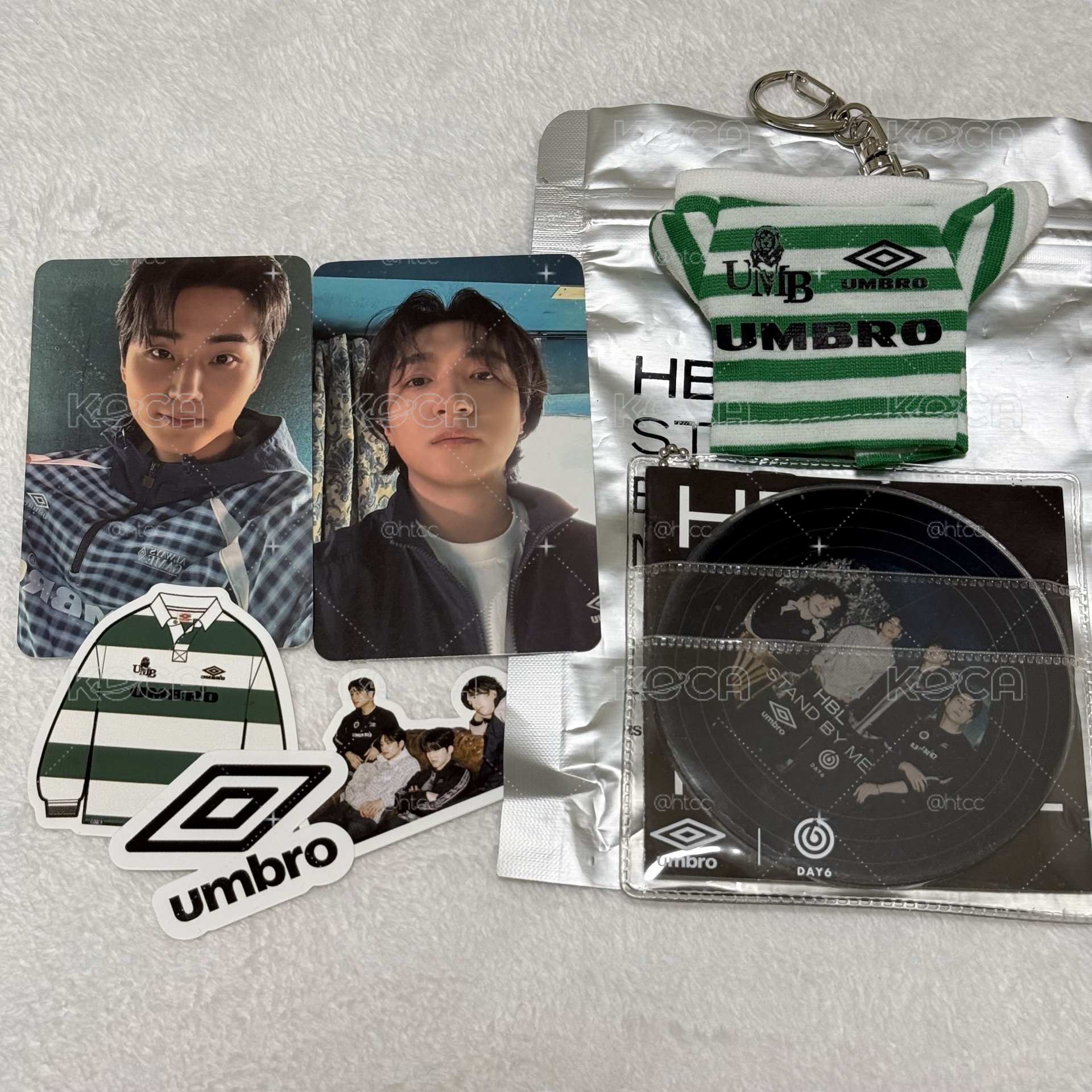 DAY6 UMBRO 代言小卡SET 含壓克力吊飾貼紙 성진영현現貨