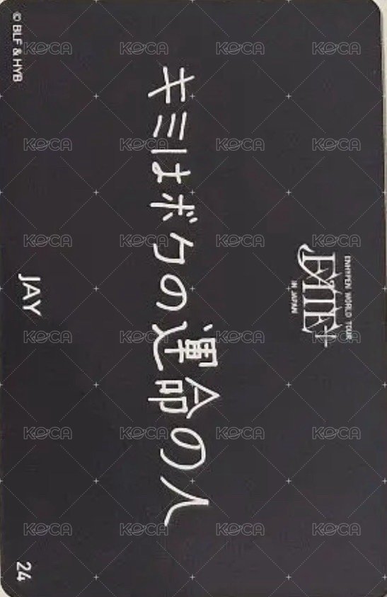 FATE+ 日巡  隨機卡 24 背面