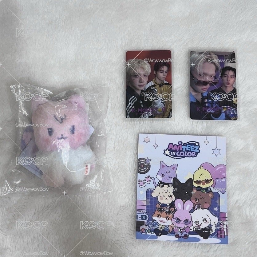 Ateez ANITEEZ IN COLOR 娃娃玩偶 COLOR MIX TINY ANITEEZ DOLL +入場卡