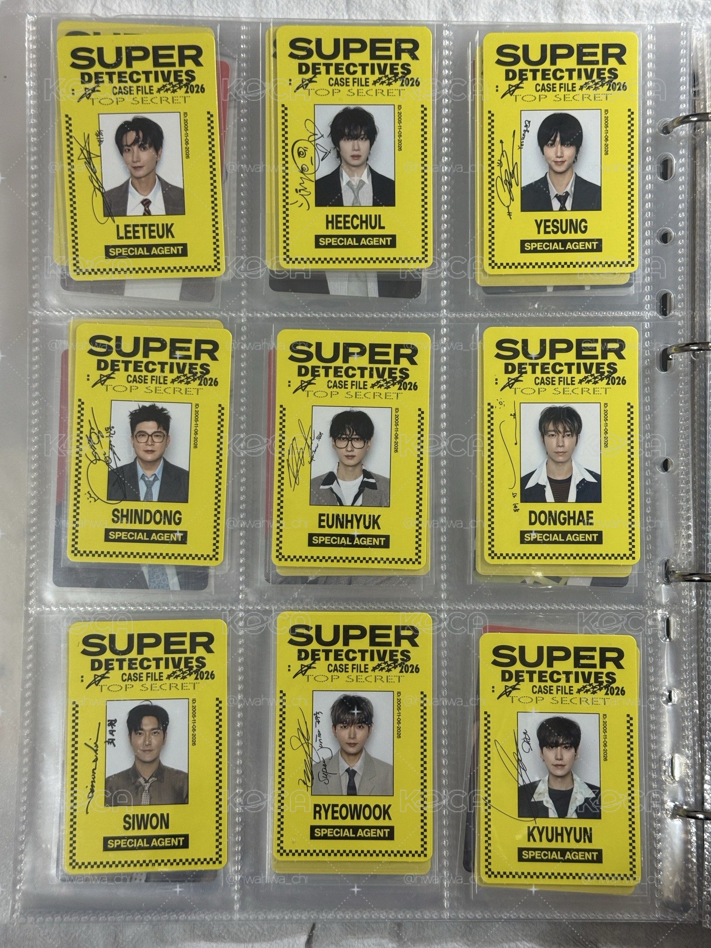 2026年曆證件卡九人一套