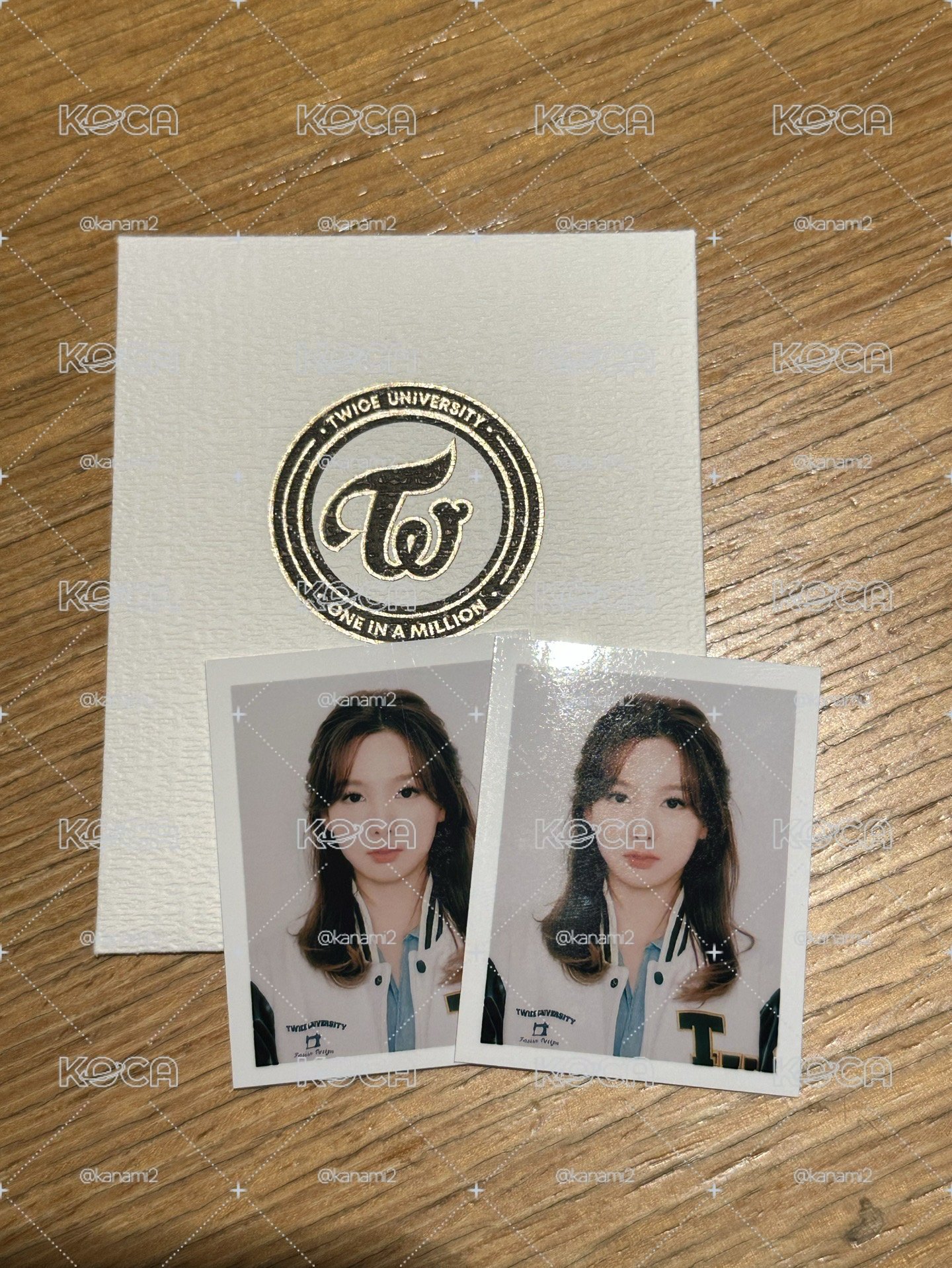 TWICE university 娜璉 安可周邊