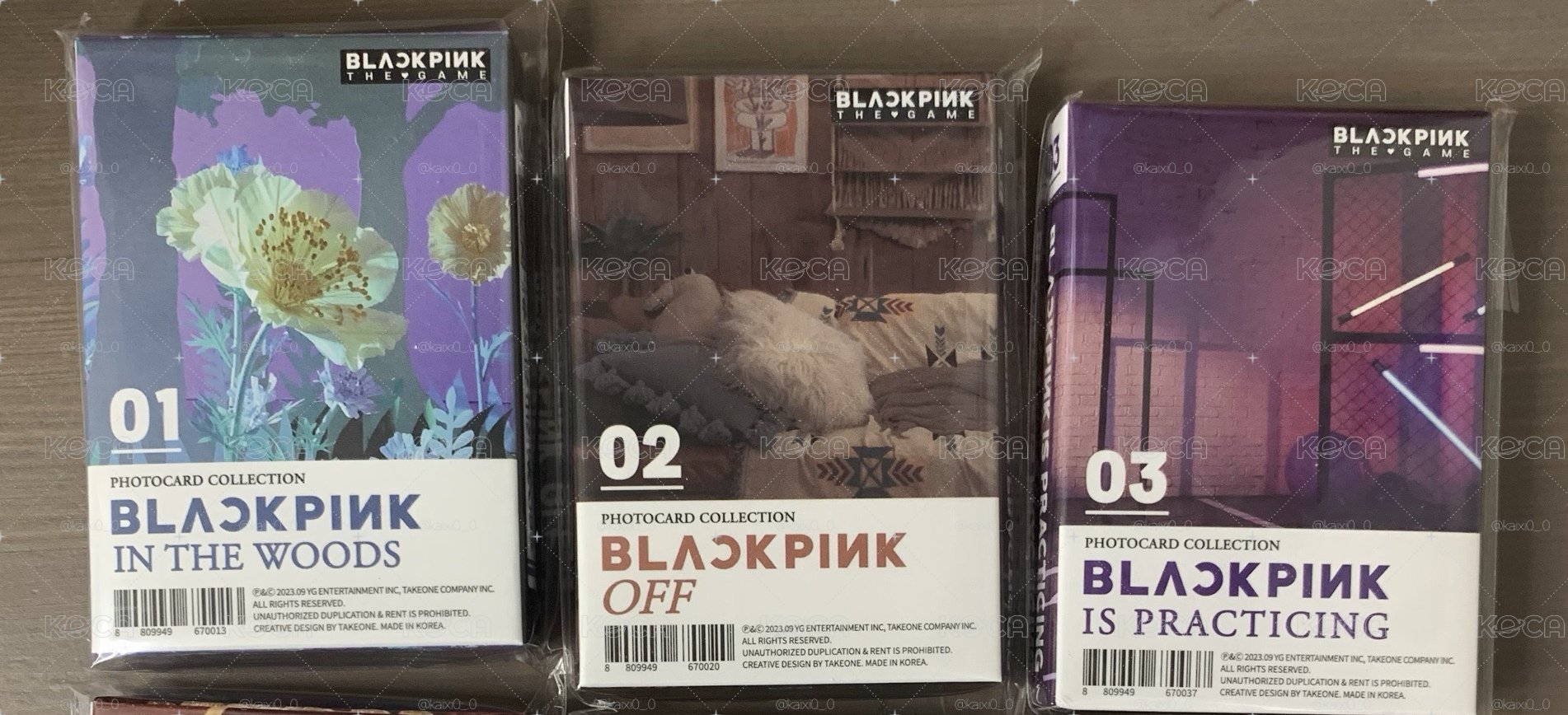 BLACKPINK The Game Photocard Collection 小卡組 #01-#03
