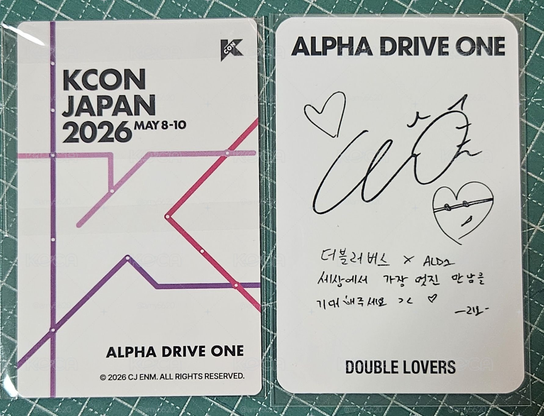 LEO KCON JP線下滿額+DOUBLE LOVERS眼鏡卡