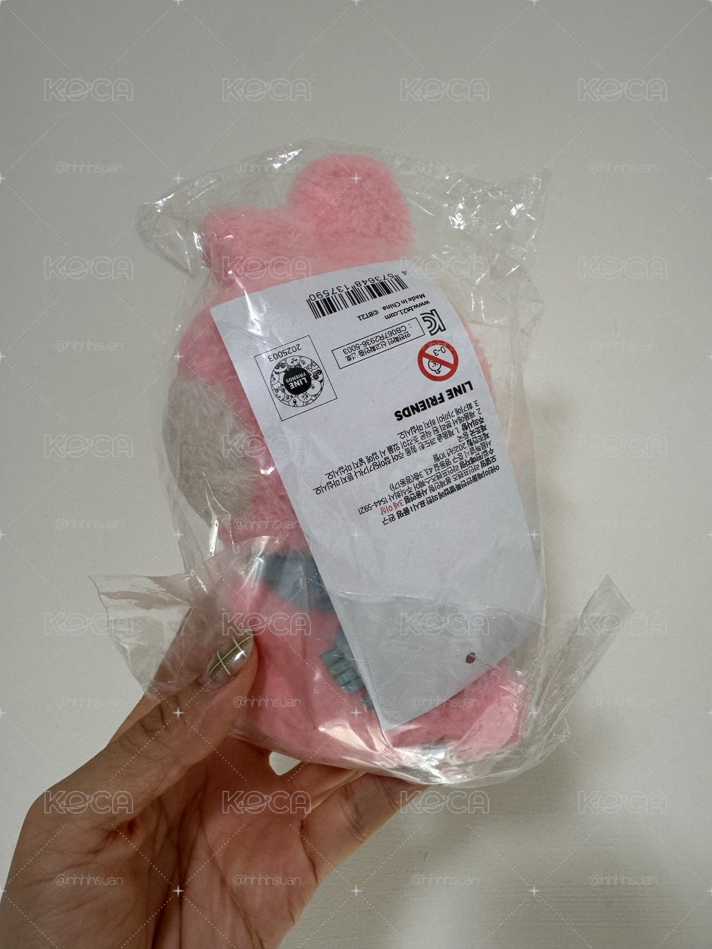 BT21 cooky 聖誕抱雪人娃娃 全新