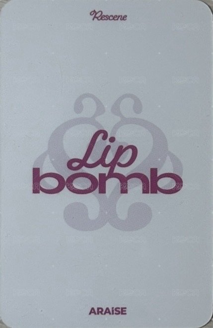 lip bomb AR 1.0線上 簽售卡 🤓ver 背面