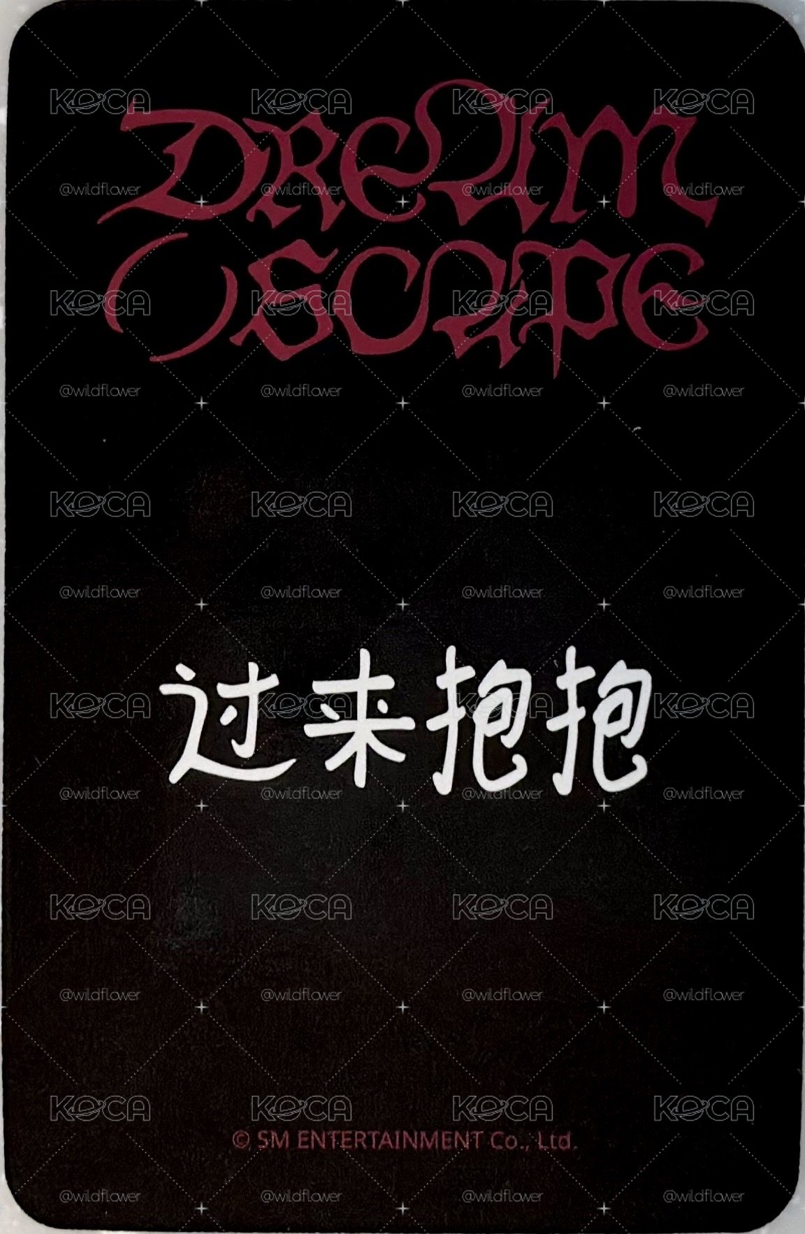 楷燦DREAM( )SCAPE星河簽售卡 中文卡背