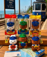 釜山限定 海運台藍線列車 吊娃 