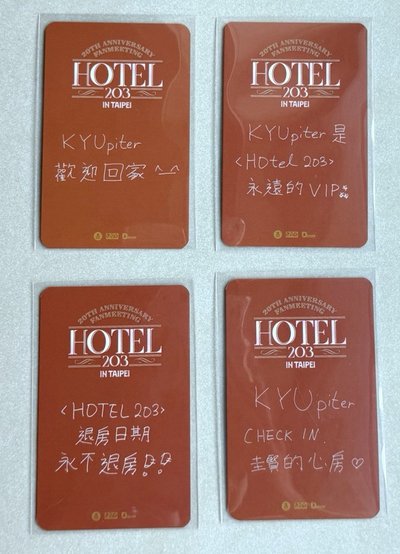 HOTEL 203 6/27 6/28 2天入場卡