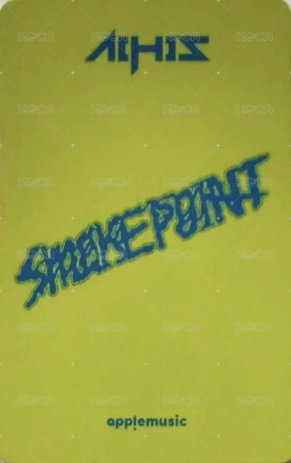 Smoke Point am 線上 簽售卡 B ver. 背面