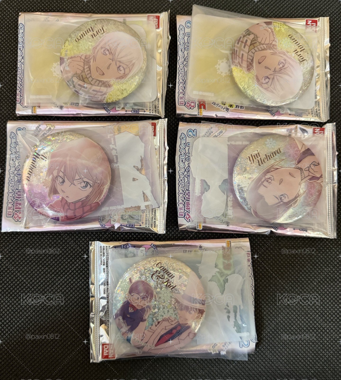 彩光閃徽章vol.2 安室透&灰原哀&由衣&隱藏柯基