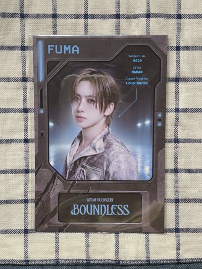&TEAM/ VR卡 TAKI 鈕扣卡+團卡、Fuma明信片