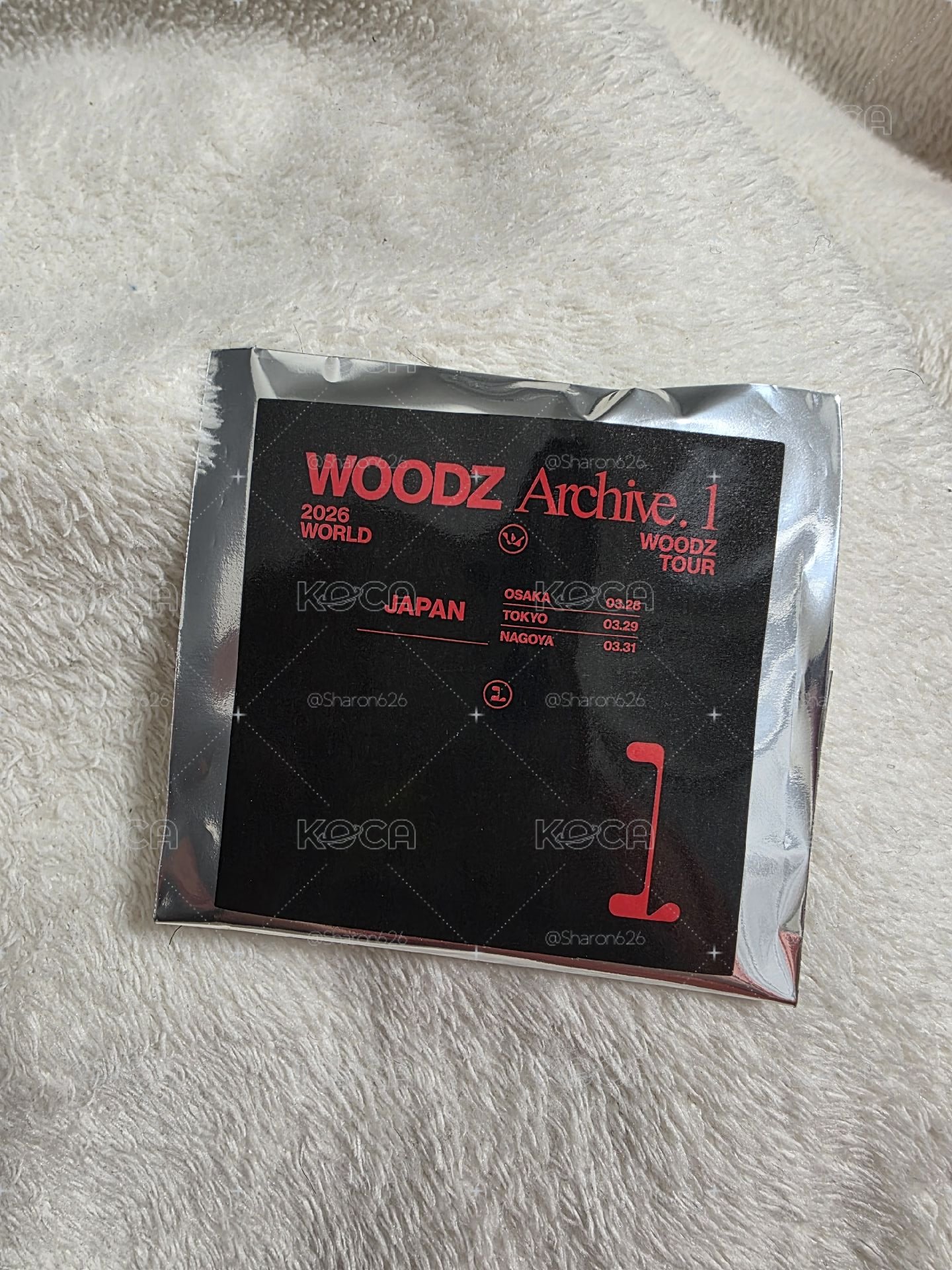 未拆 2026 WOODZ WORLD TOUR＇Archive. 1＇ 日本限定 鑰匙圈吊飾 