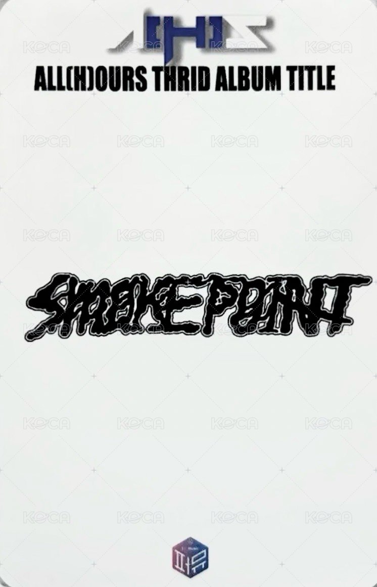 Smoke Point 1stmusic 線下 簽售卡 醫生ver. 背面