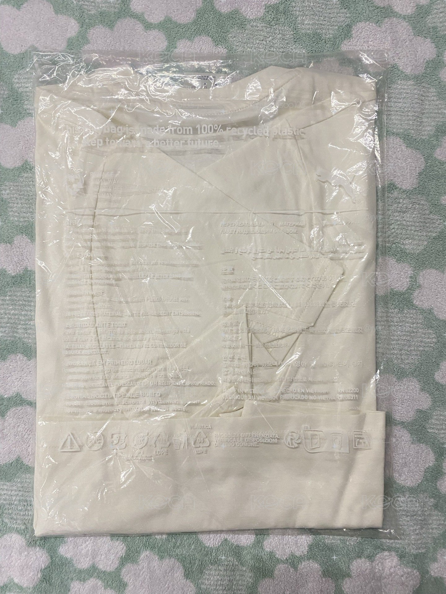 Rose puma聯名白短T