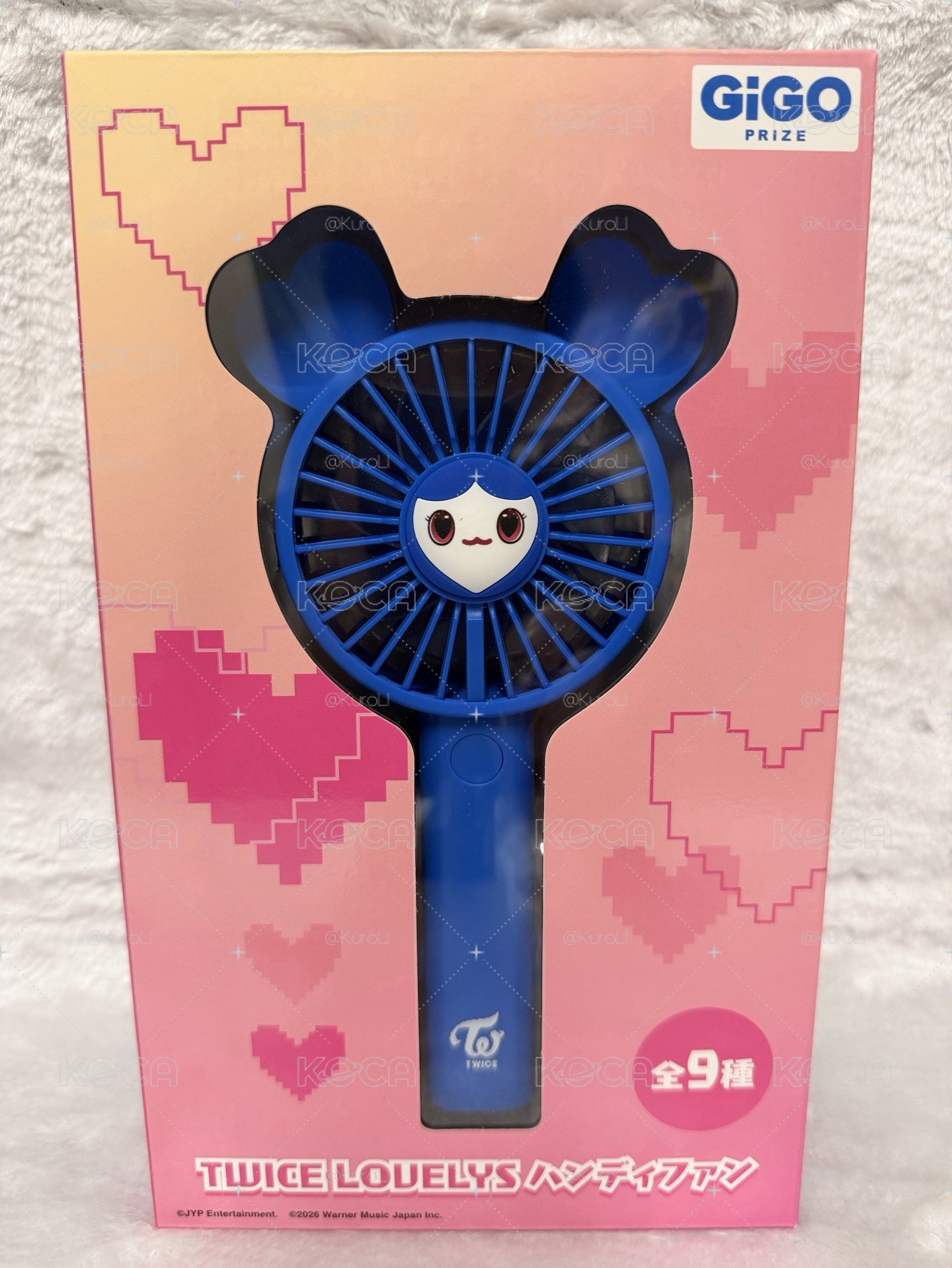 日本GiGo限定 · 子瑜手持風扇💙（全新未拆）