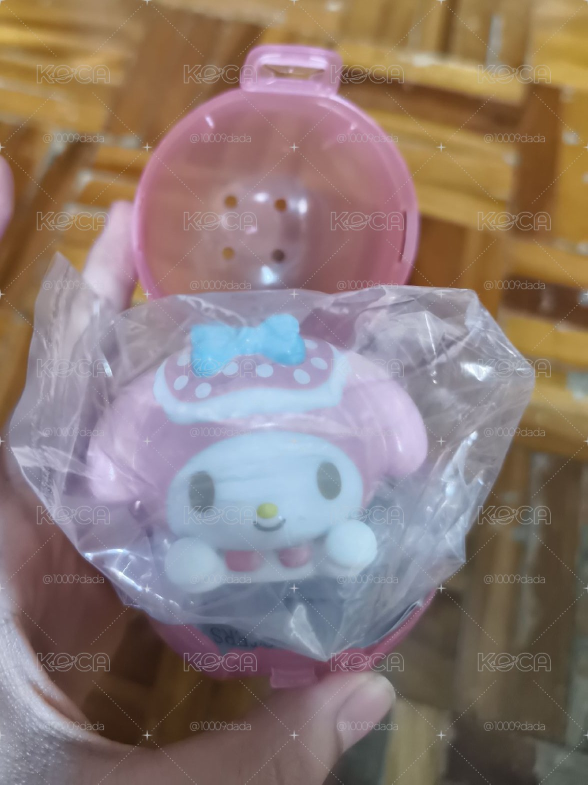 睡覺美樂蒂發光公仔 扭蛋