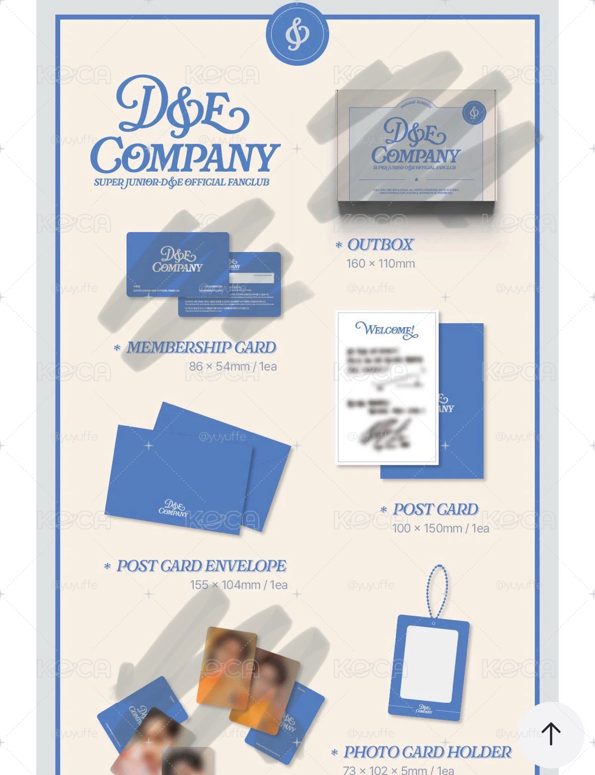 SUPER JUNIOR D&E 2025 D&E COMPANY 會員禮 (不含小卡會員卡 東海FILM PHOTO）