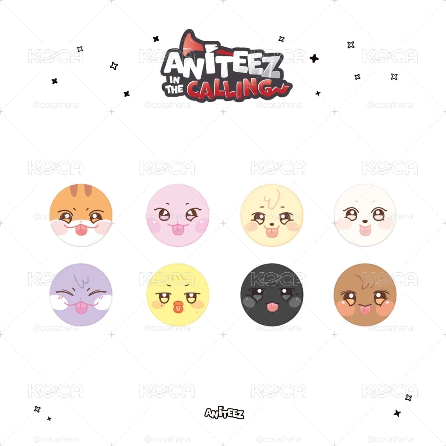 🏴☠️大臉徽章 ATEEZ ANITEEZ IN THE CALLING
