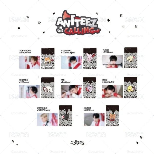 🏴☠️卡片貼紙 ATEEZ ANITEEZ IN CALLING