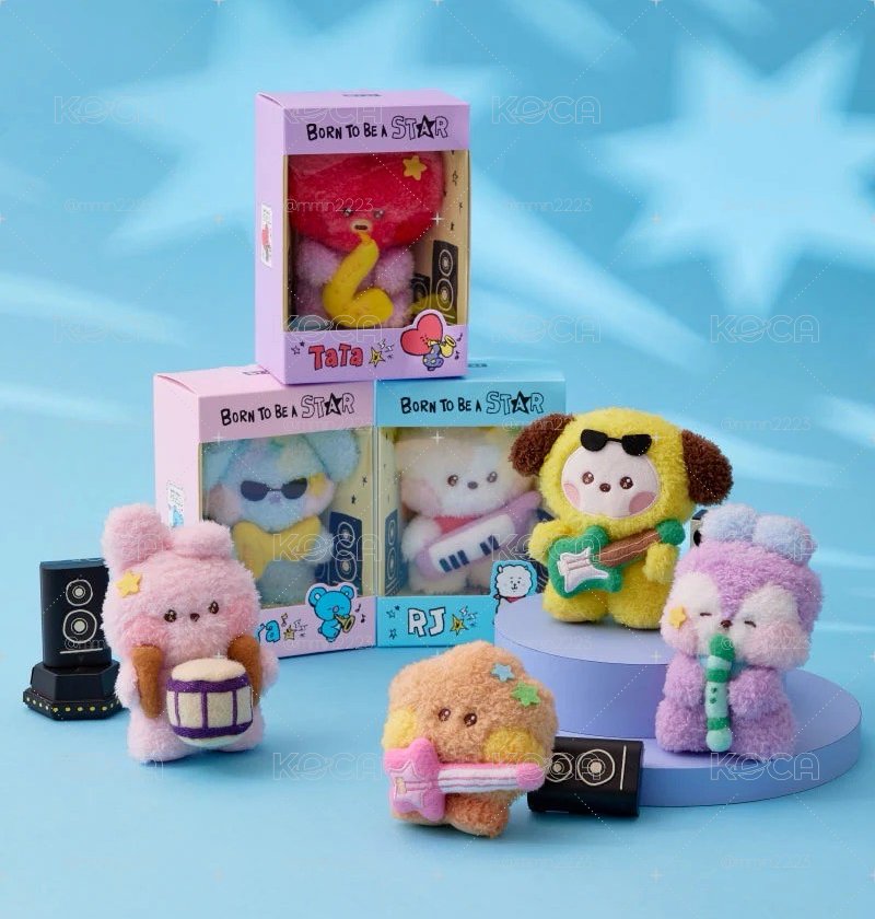 ~預購～ BT21 全新 minini band 搖滾娃 