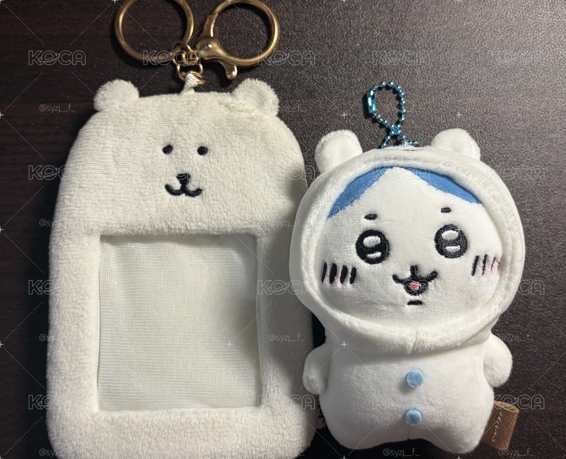 自嘲熊 絨毛卡套+熊皮小八