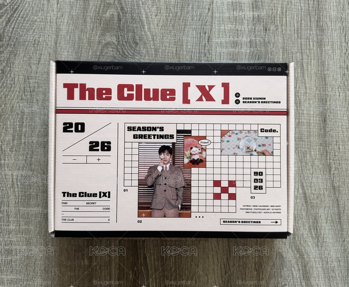 （全新）EXO XIUMIN - 2026 年曆 [THE CLUE [X]] (含WITHMUU 特典)