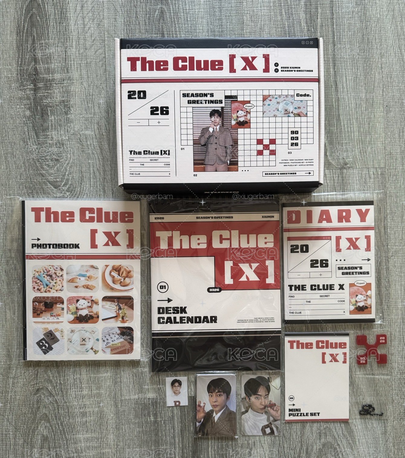 EXO XIUMIN - 2026 年曆 [THE CLUE [X]] (含WITHMUU 特典)