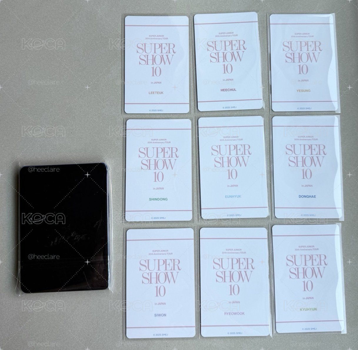SJ SS10 日週甜點盤卡 成套全9張 買就送磁吸卡套