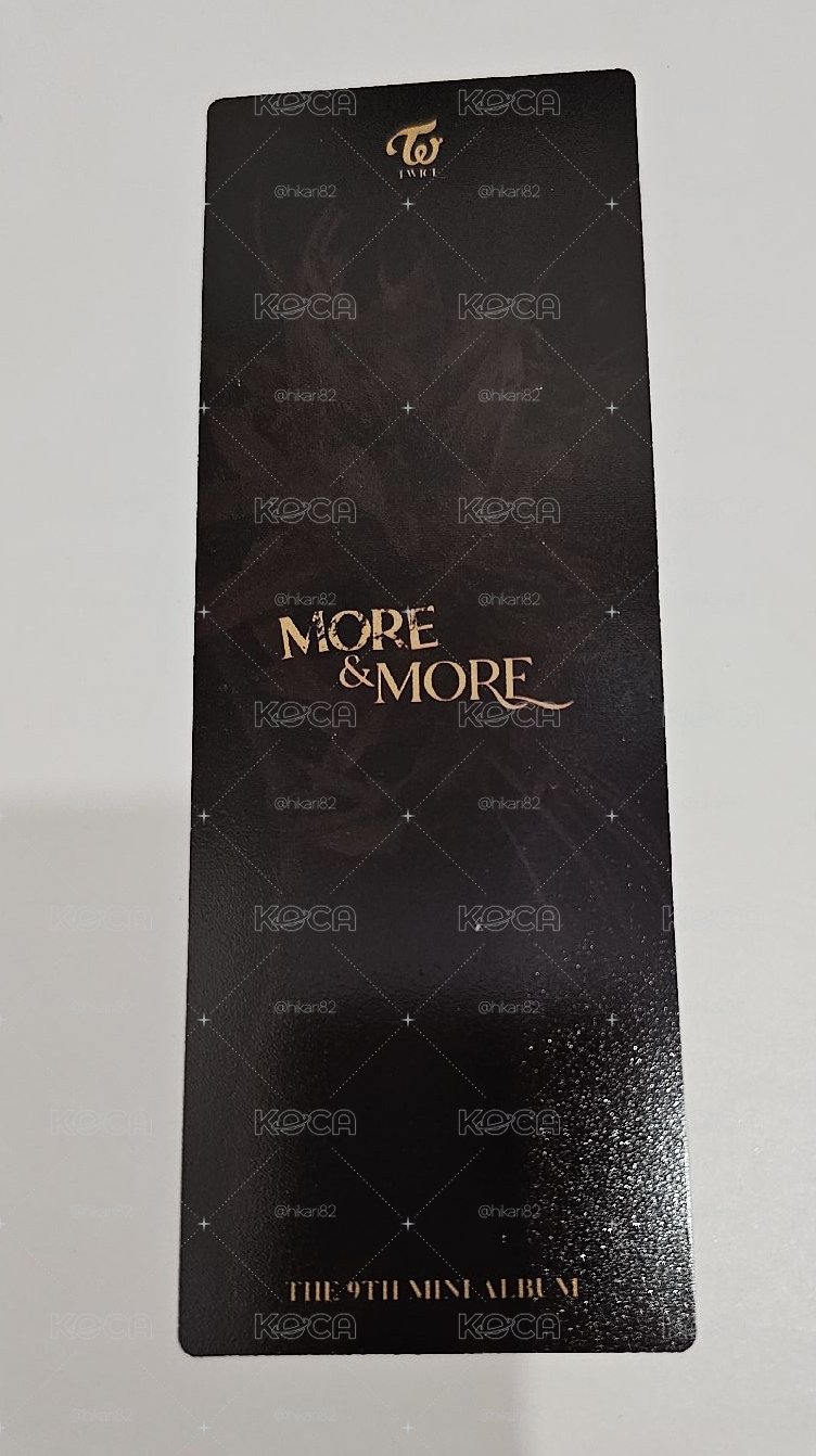 TWICE MORE & MORE書籤 JIHYO 