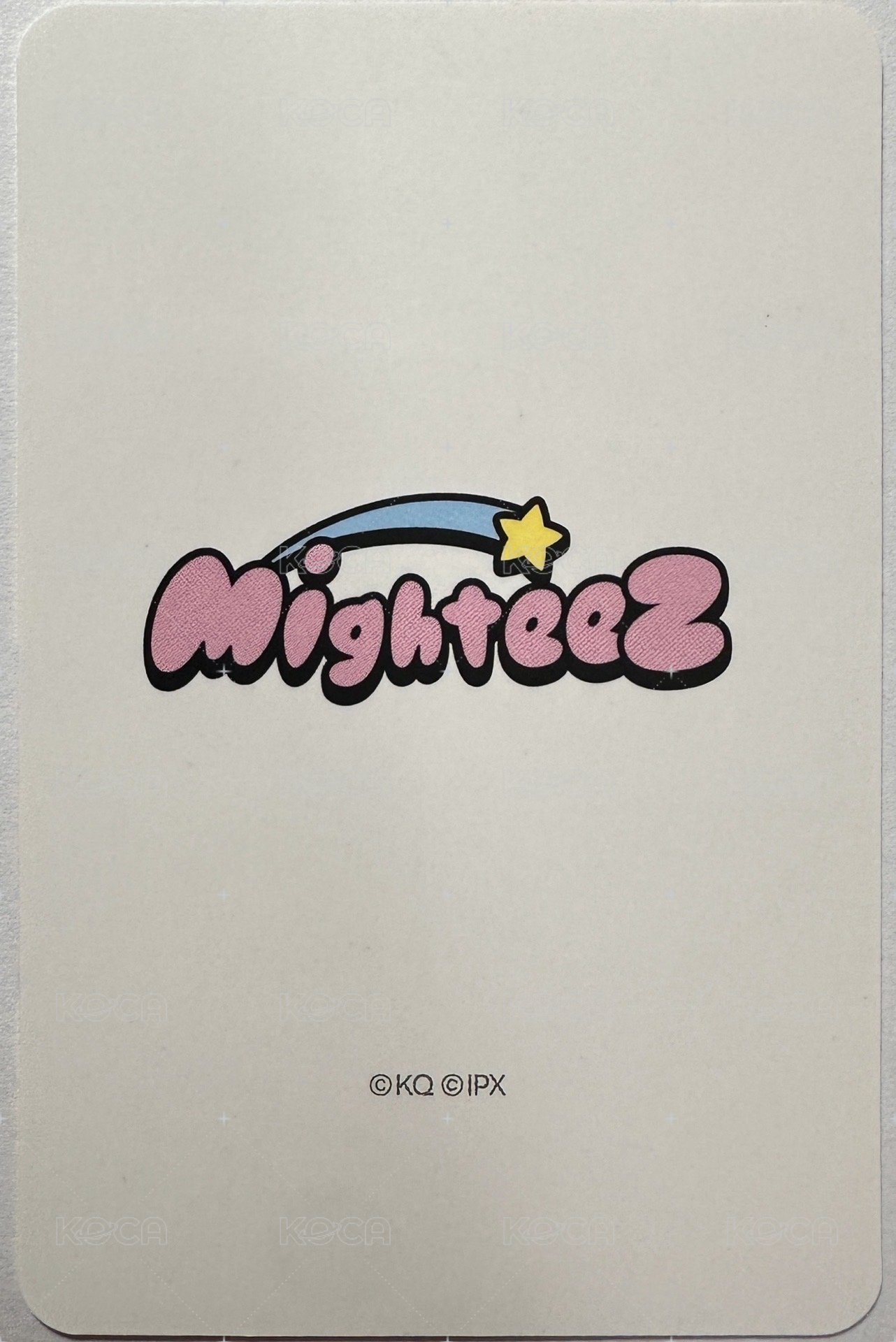 MIGHTEEZ 周邊卡  背面