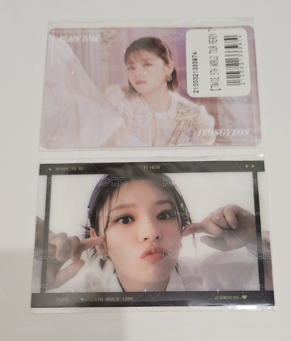 TWICE 2023 5th World Tour “READY TO BE”卡貼+滿額卡 JEONGYEON 