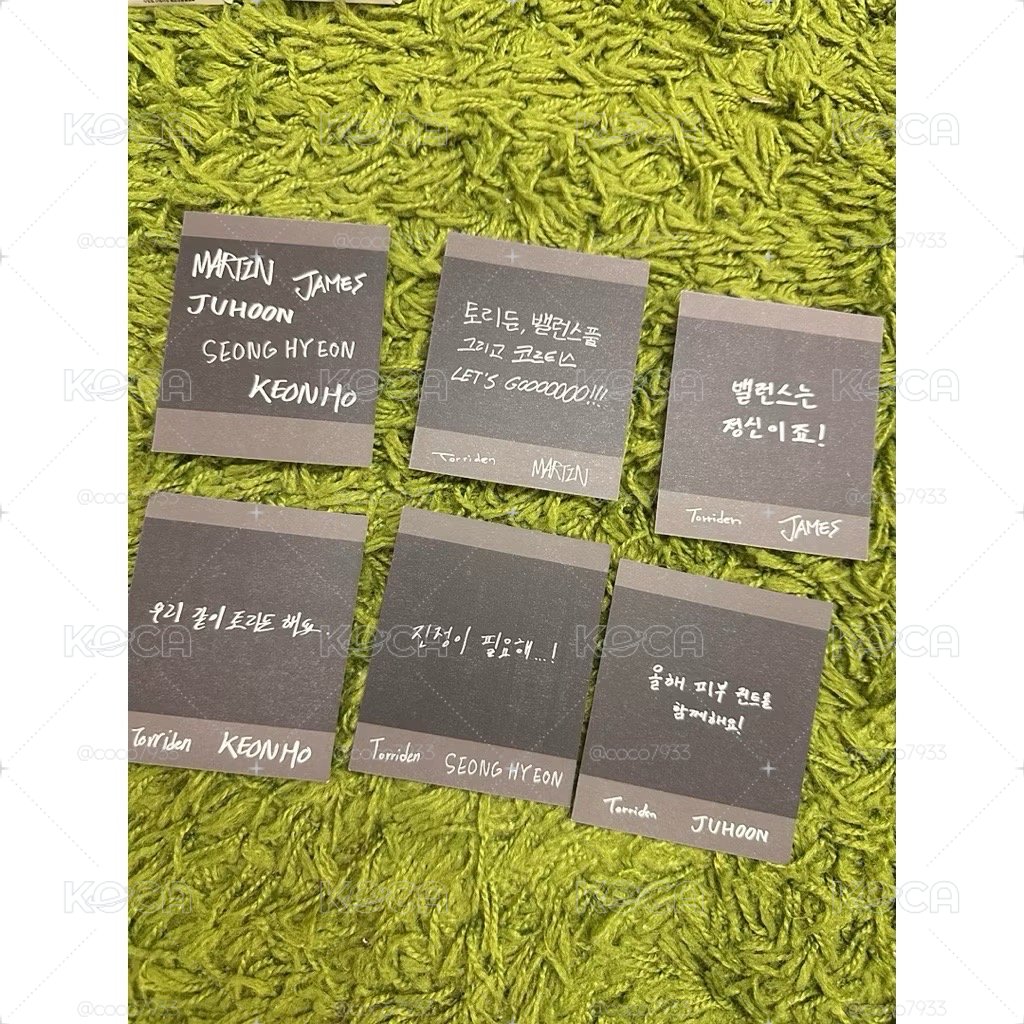 官方  Torriden x Cortis 聯名 全員印簽 拍立得 小卡 整套6入