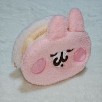 絨毛圈 化妝包 馬卡龍雙面包