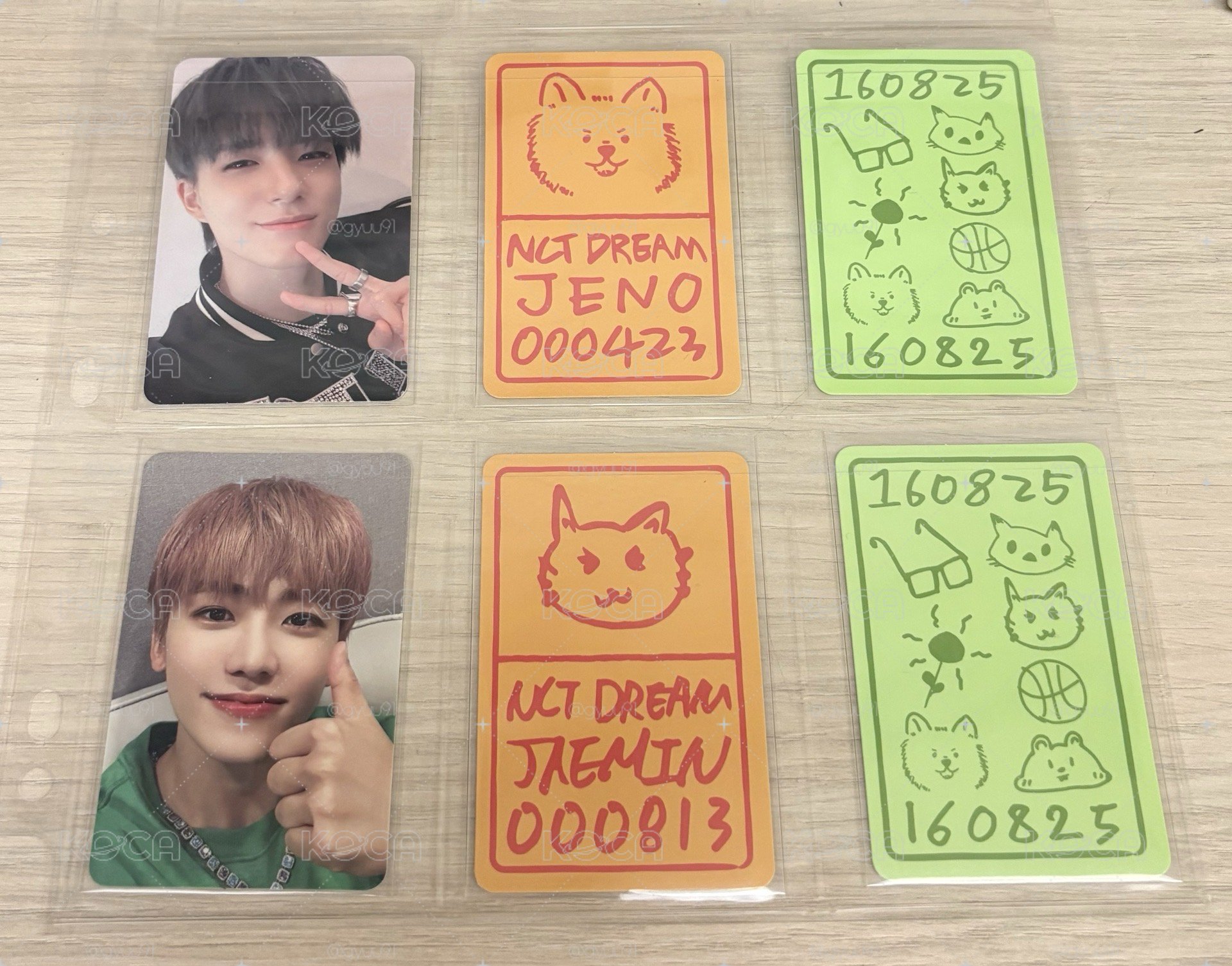NCT DREAM 帝努 渽民 小篤 六週年幸運卡組