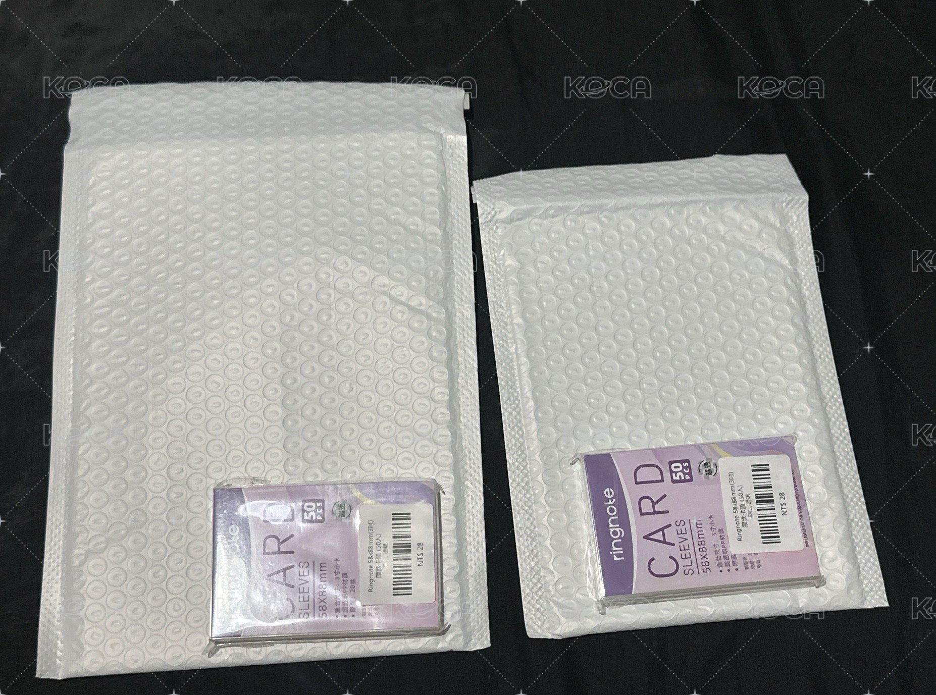 小 氣泡袋（右）不含卡膜