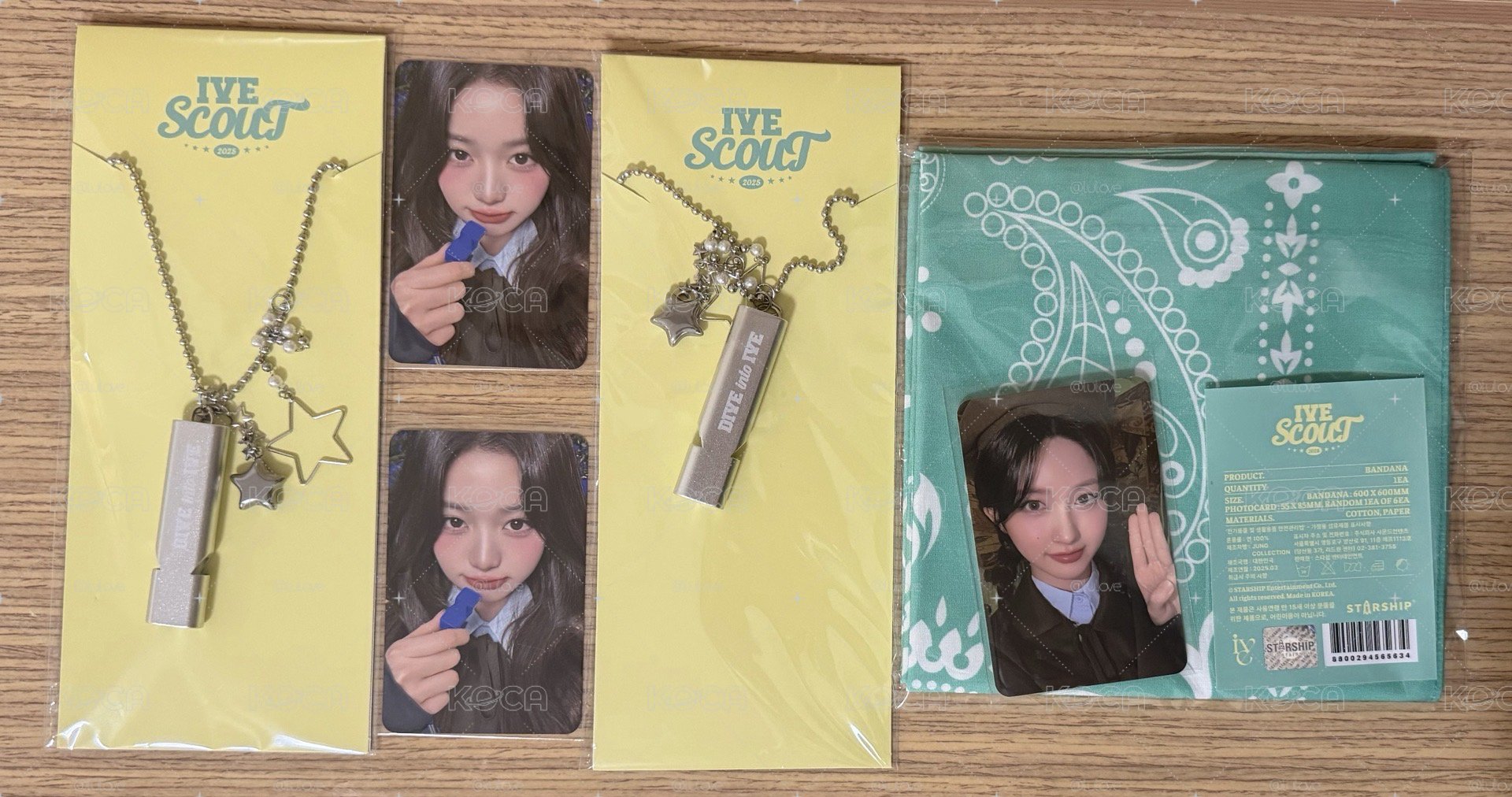 IVE SCOUT FM 周邊 秋天領巾 張員瑛項鍊