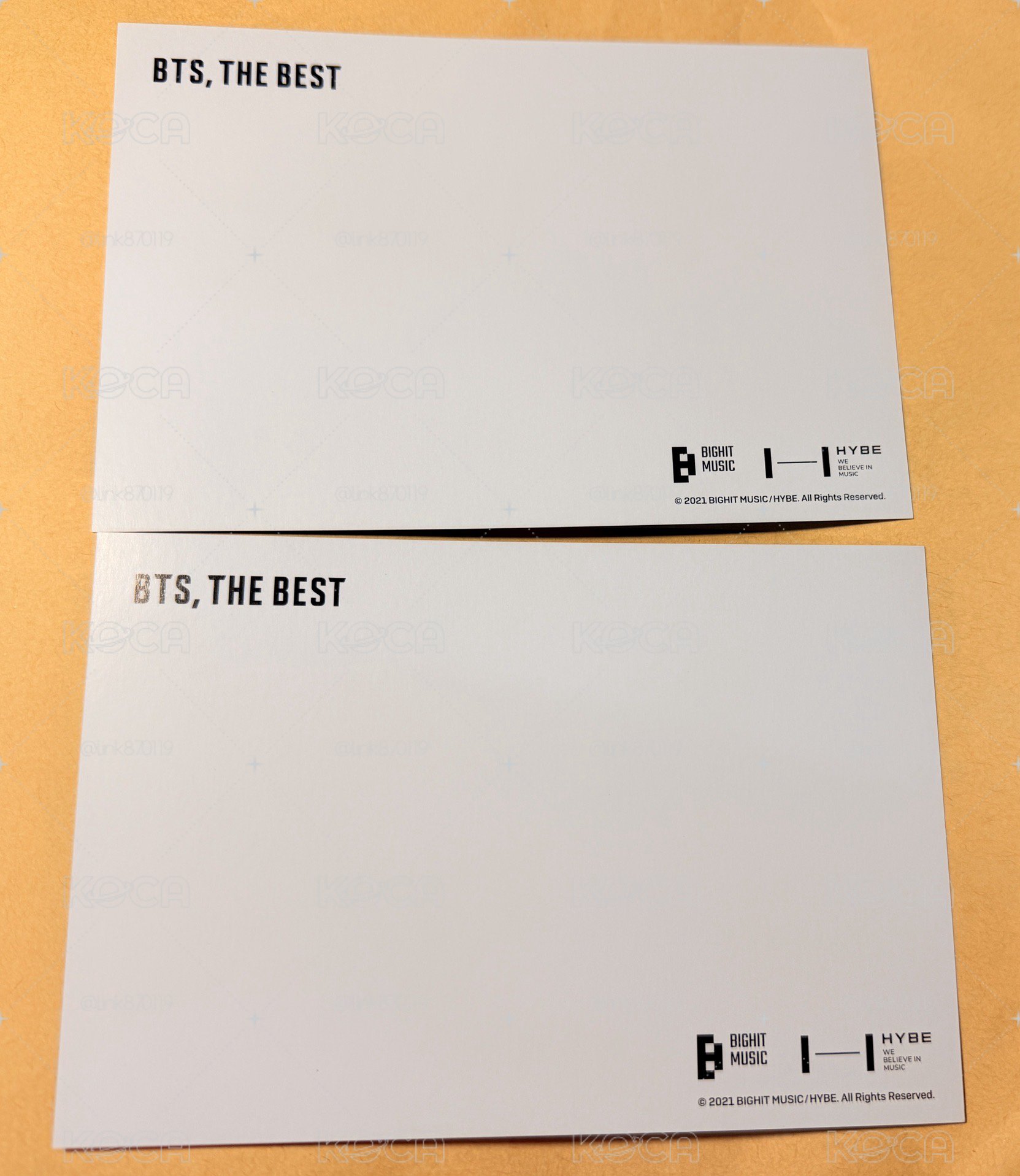 BTS THE, BEST 明信片